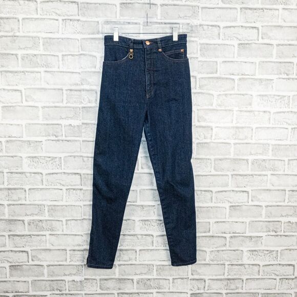 Judi Rosen NY Women's High Rise indigo cotton Stretch Skinny Jeans size 26 - Picture 5 of 15